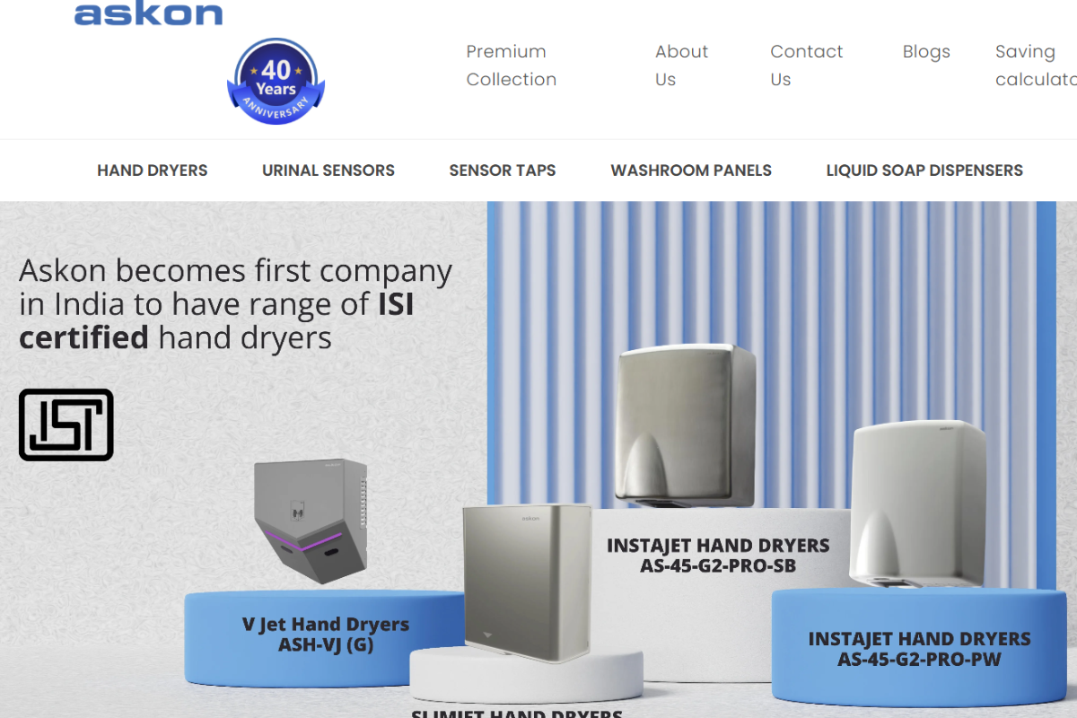 Website designed for Askon Hygiene Products Pvt Ltd by Legacy Prime in Doha Qatar