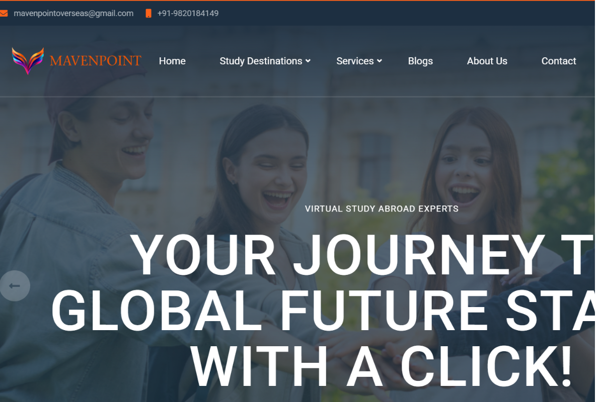 Website designed for Maven Point by Legacy Prime in Doha Qatar